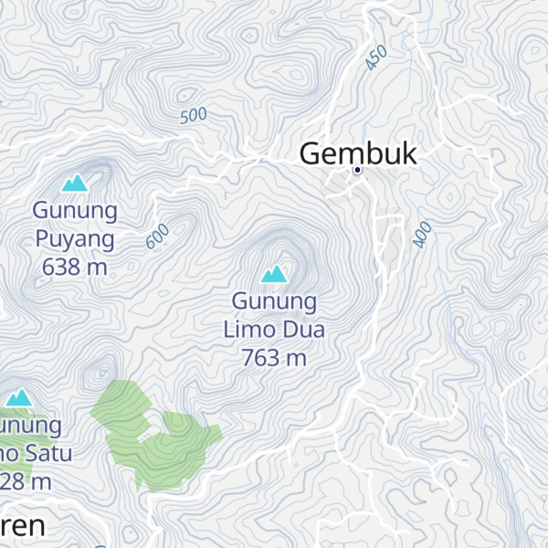 Map of Gunung Limo Dua