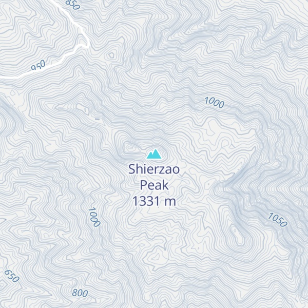 Map of Shierzao Peak