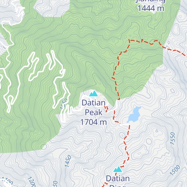Map of Datian Peak