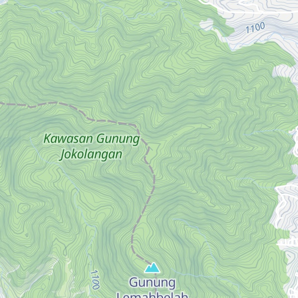 Map of Gunung Mendut