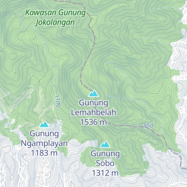 Map of Gunung Lemahbelah