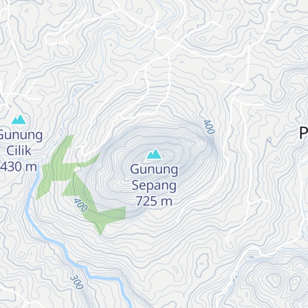 Map of Gunung Sepang