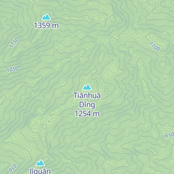 Map of Tiānhuā Dǐng