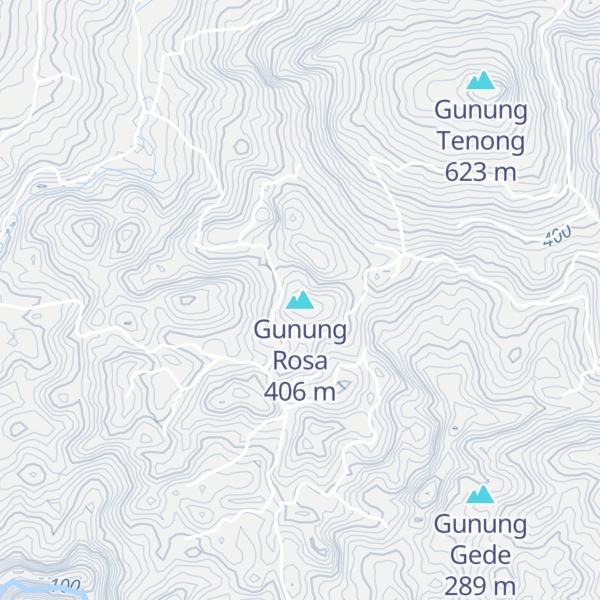 Map of Gunung Rosa