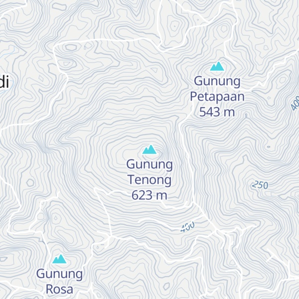 Map of Gunung Tenong