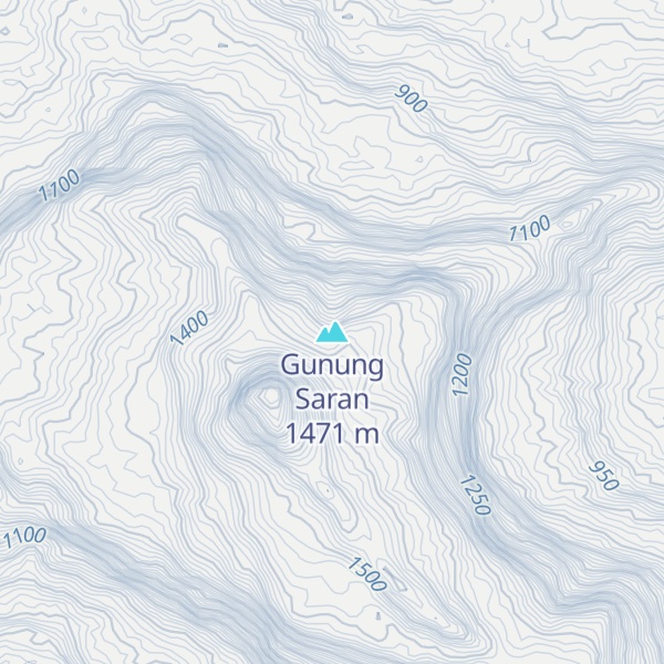Map of Gunung Saran