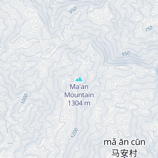 Map of Ma'an Mountain