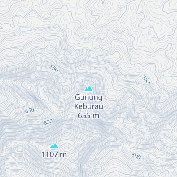 Map of Gunung Keburau