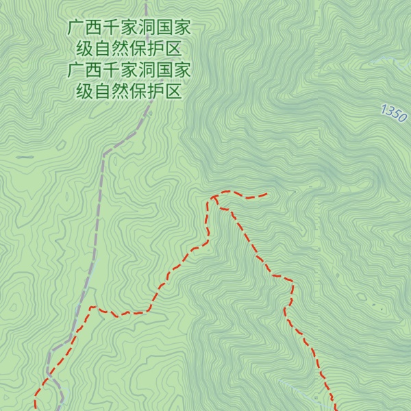 Map of Jiucai Ling