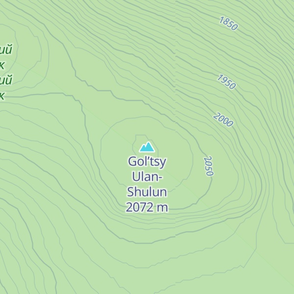 Map of Gol’tsy Ulan-Shulun
