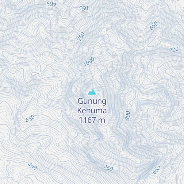 Map of Gunung Kehuma
