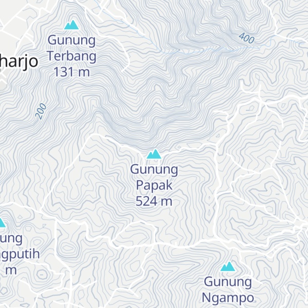 Map of Gunung Papak