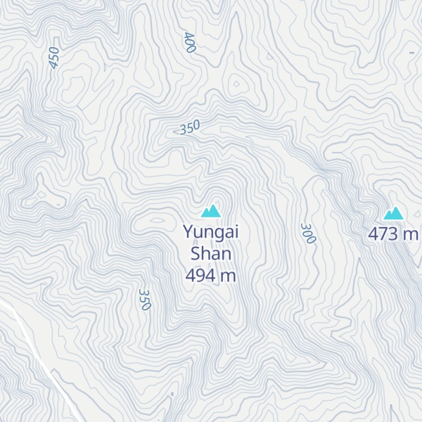 Map of Yungai Shan