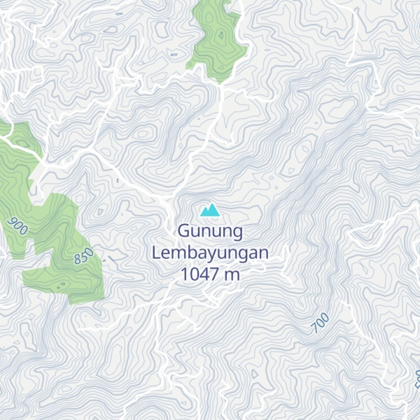 Map of Gunung Lembayungan
