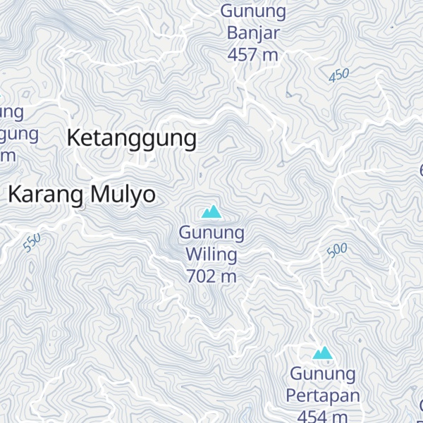 Map of Gunung Wiling