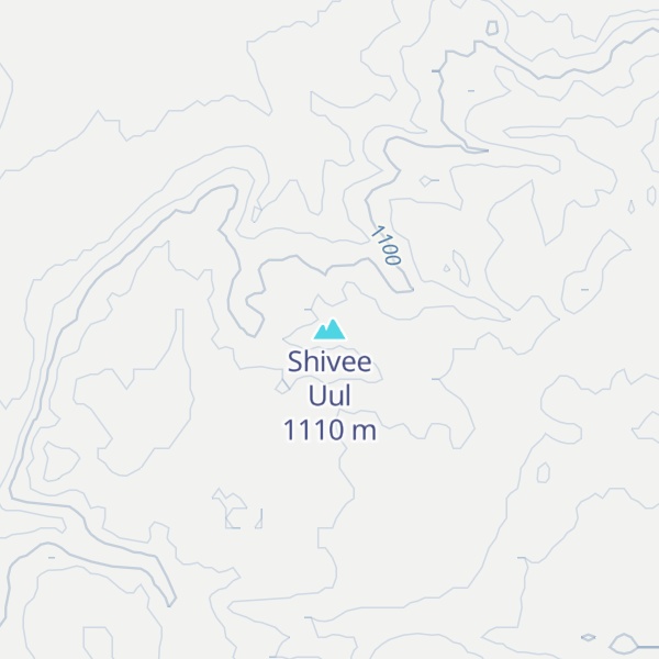 Map of Shivee Uul
