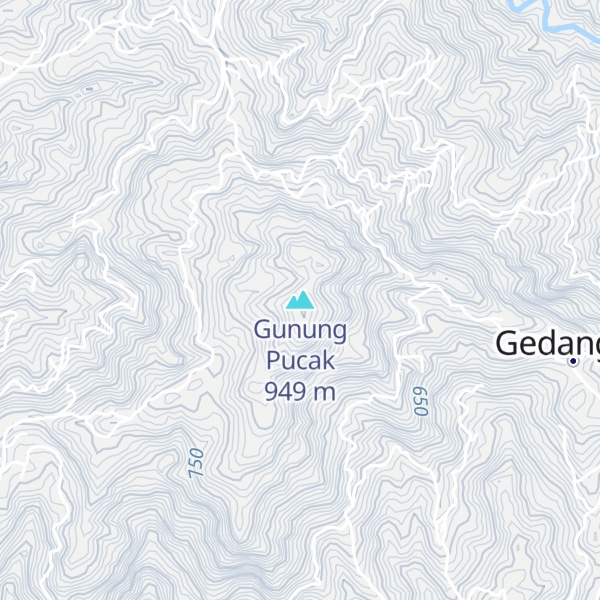 Map of Gunung Pucak
