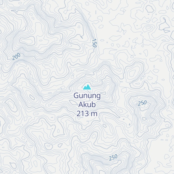 Map of Gunung Akub