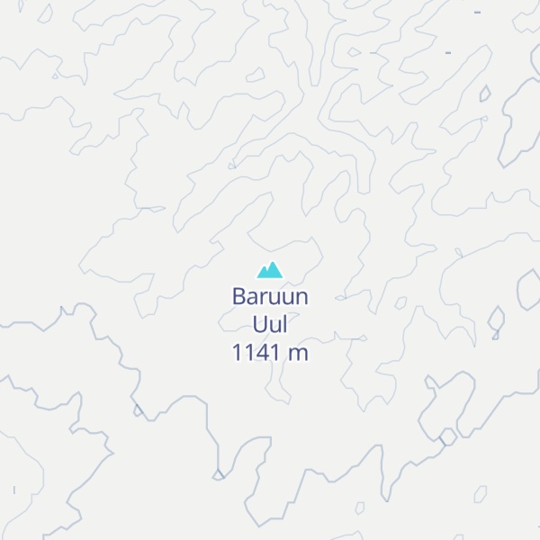 Map of Baruun Uul