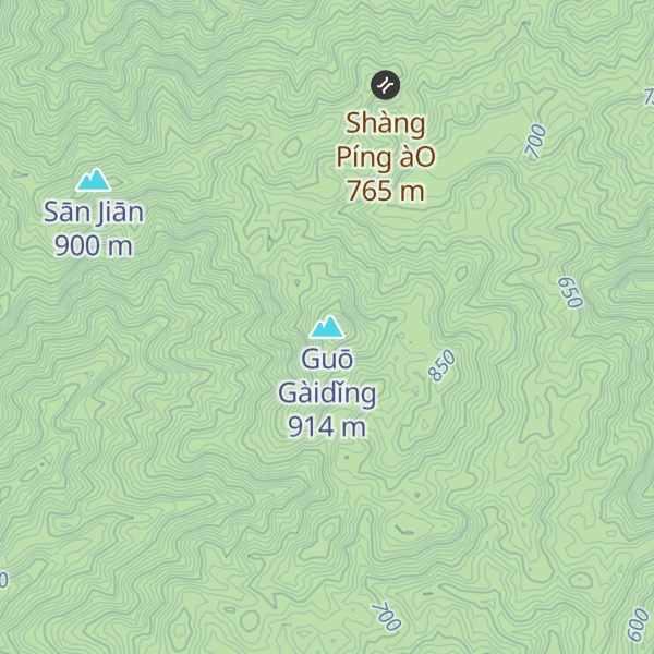 Map of Guō Gàidǐng