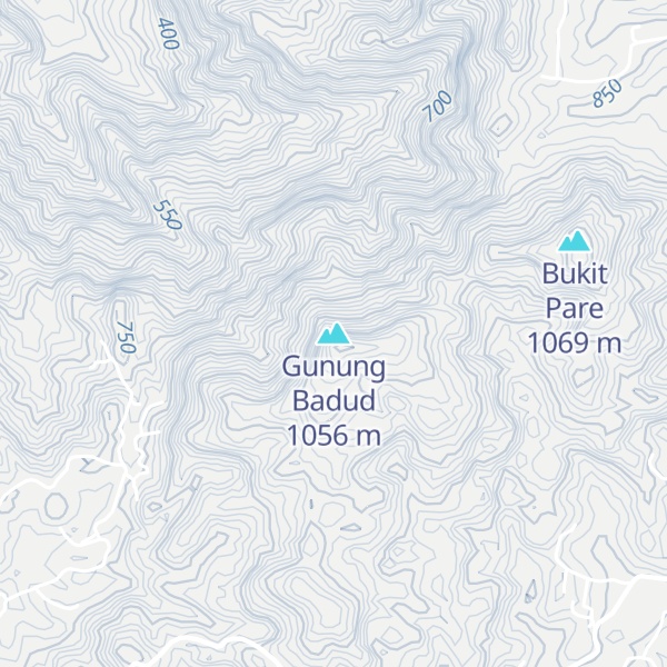 Map of Gunung Badud