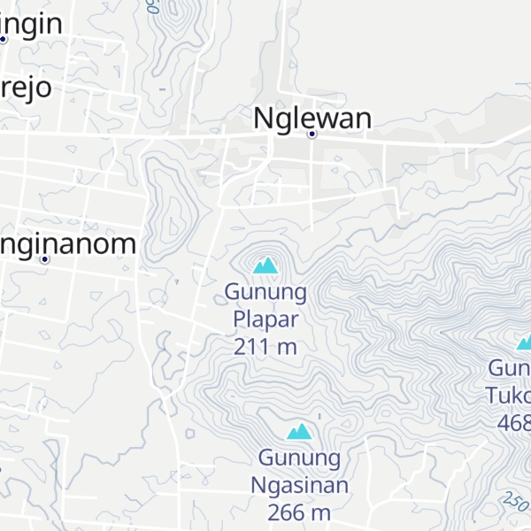 Map of Gunung Plapar