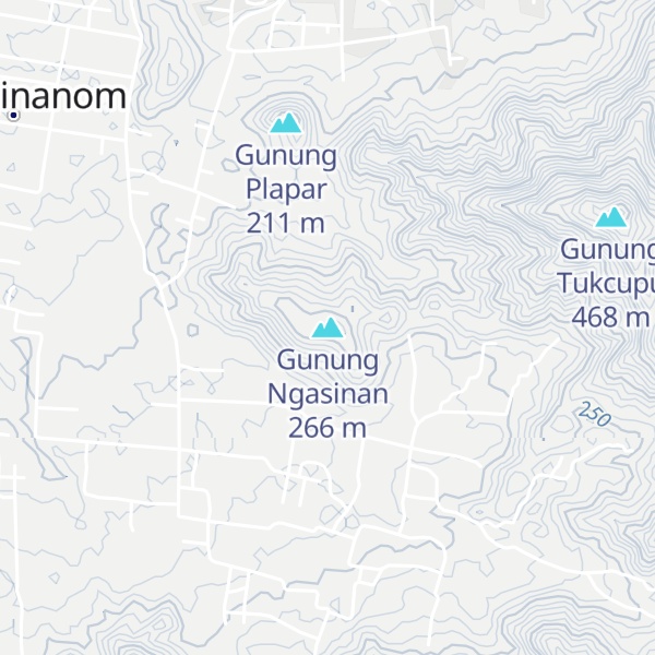 Map of Gunung Ngasinan