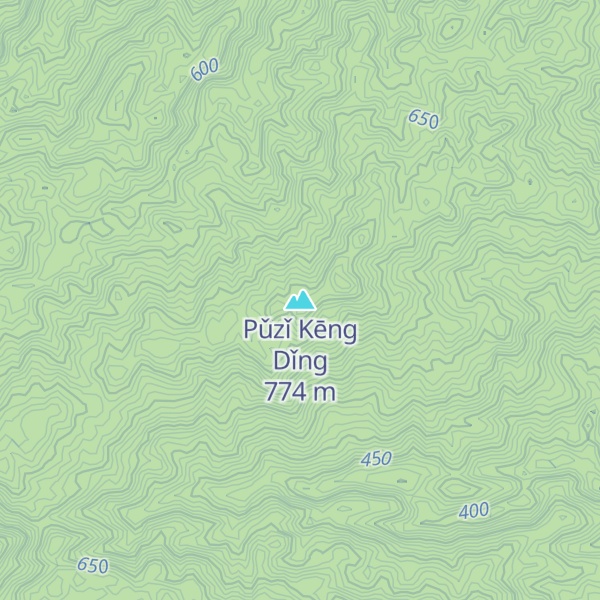 Map of Pǔzǐ Kēng Dǐng