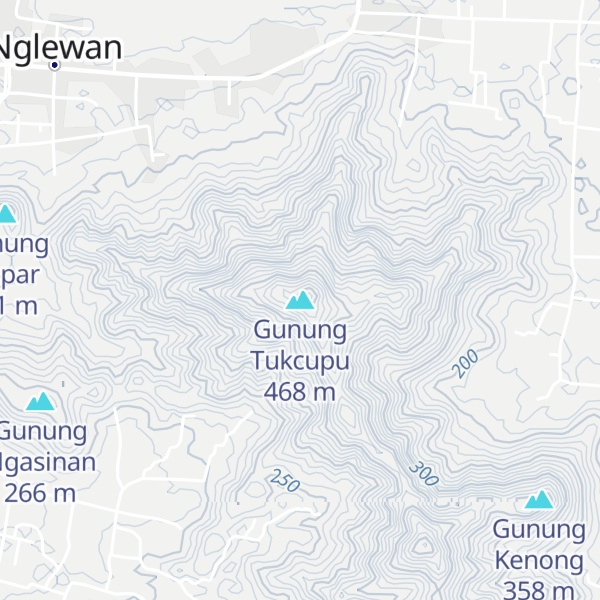 Map of Gunung Tukcupu
