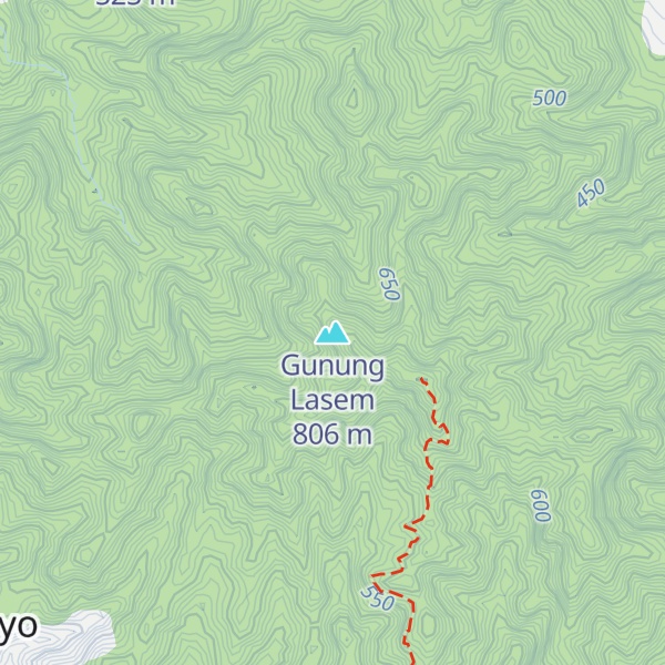 Map of Gunung Lasem