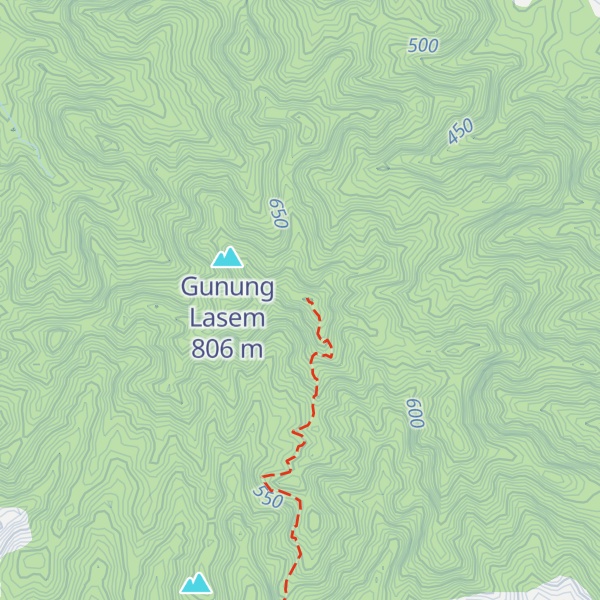 Map of Puncak argo puro