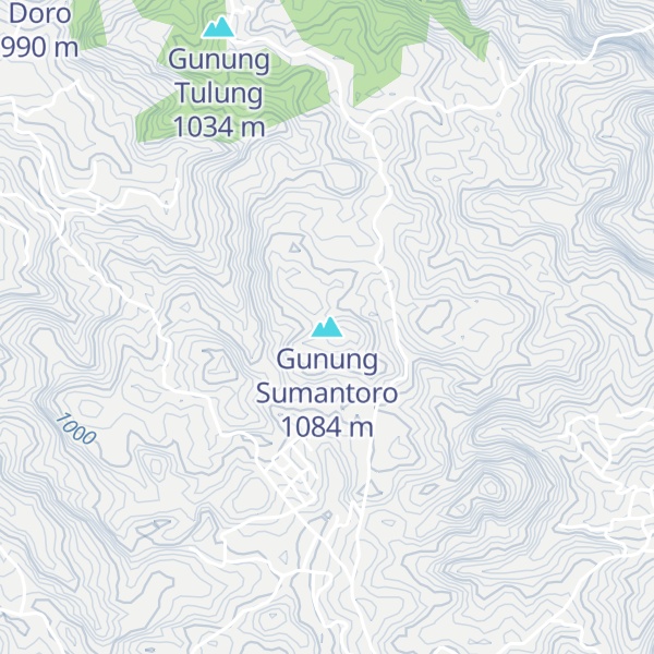 Map of Gunung Sumantoro