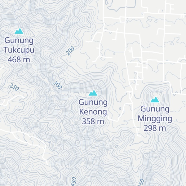 Map of Gunung Kenong