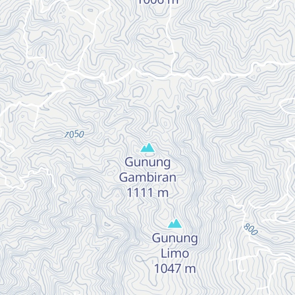 Map of Gunung Gambiran