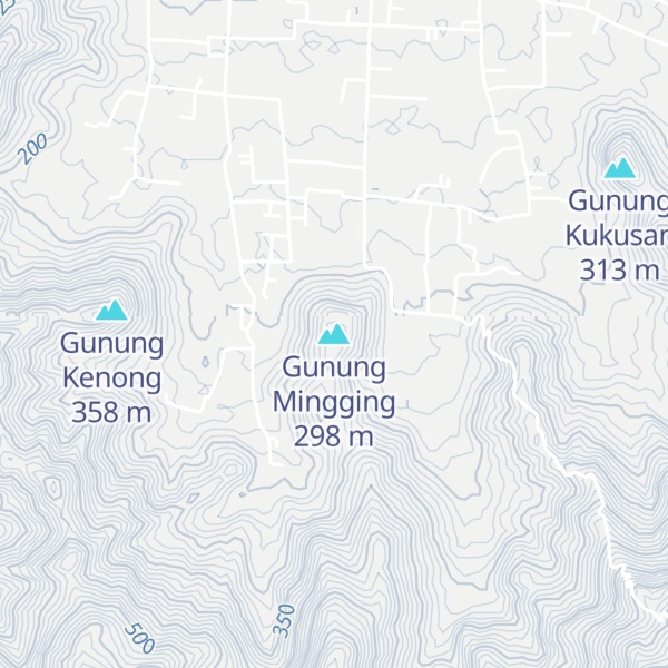 Map of Gunung Mingging