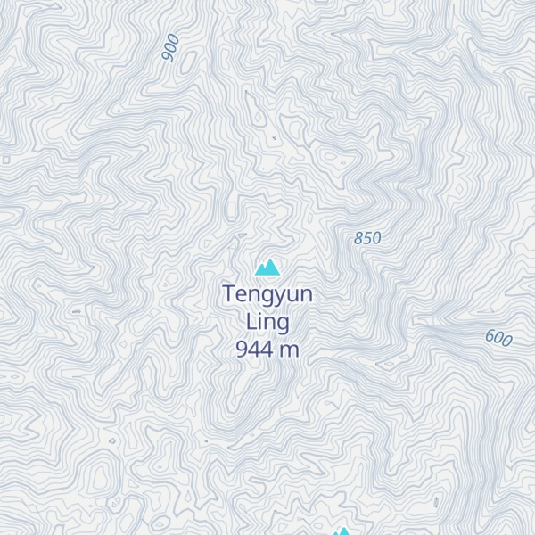 Map of Tengyun Ling