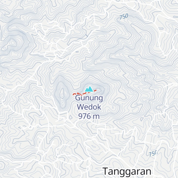 Map of Gunung Wedok