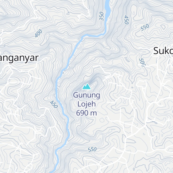 Map of Gunung Lojeh