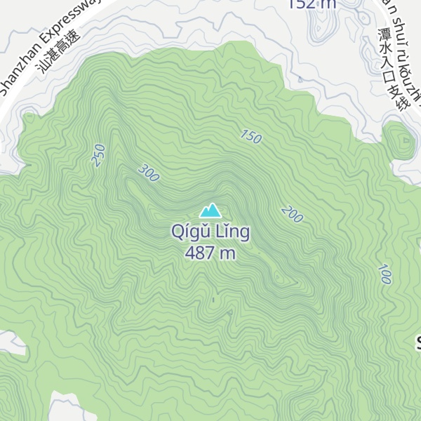 Map of Qígǔ Lǐng