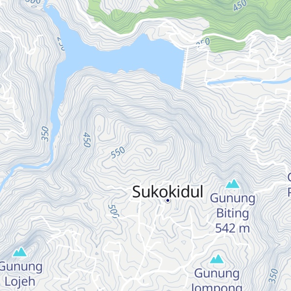 Map of Gunung Temon