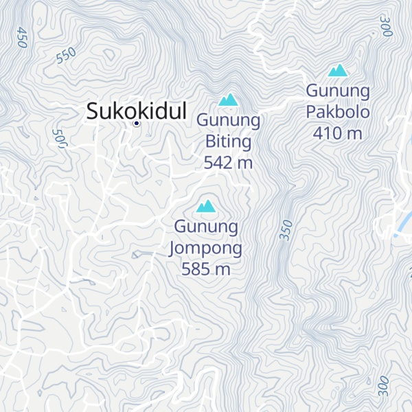 Map of Gunung Jompong