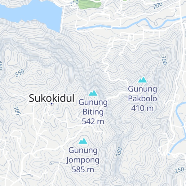 Map of Gunung Biting