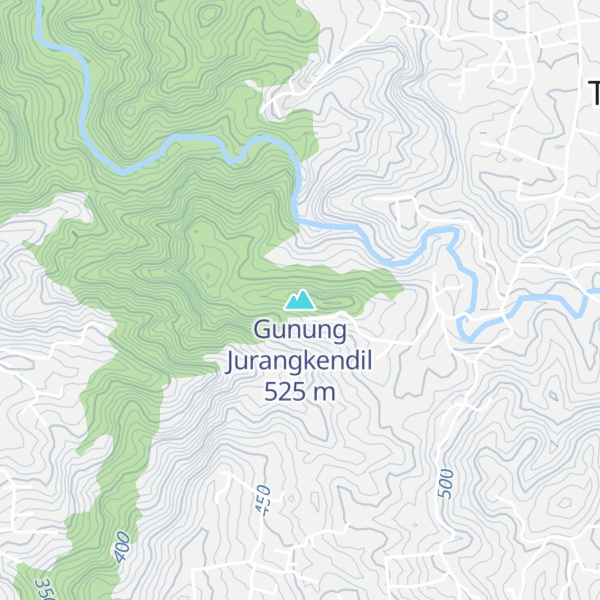 Map of Gunung Jurangkendil
