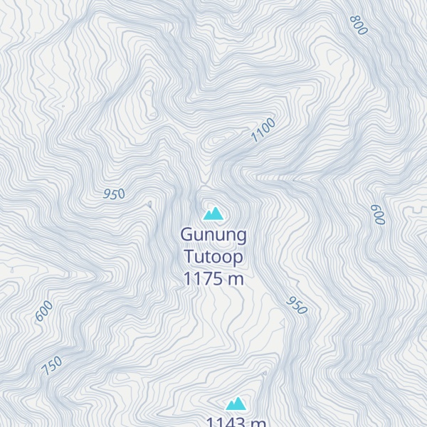 Map of Gunung Tutoop