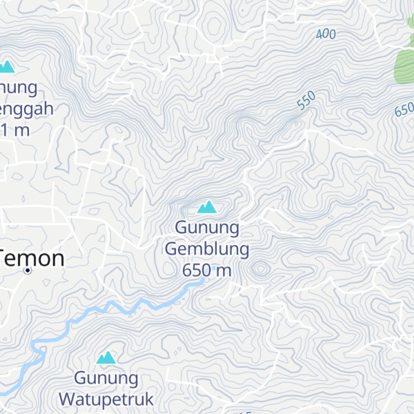 Map of Gunung Gemblung