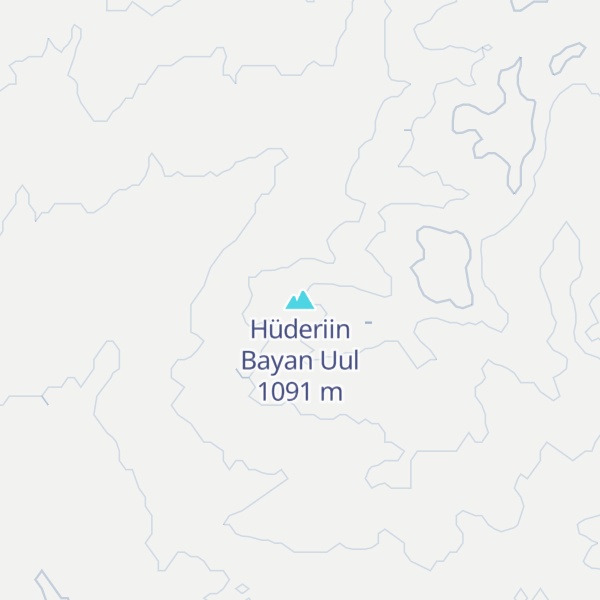 Map of Hüderiin Bayan Uul
