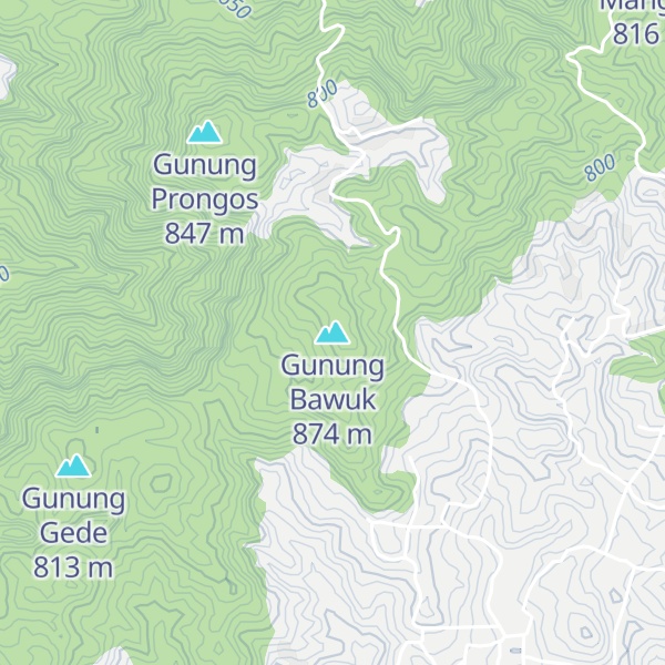 Map of Gunung Bawuk