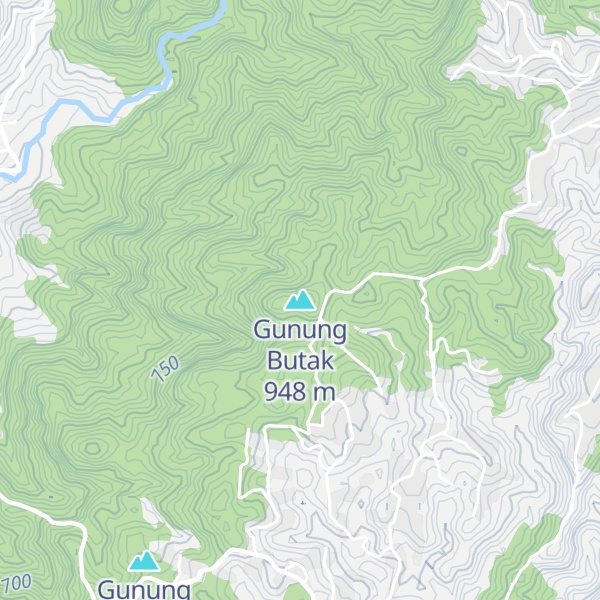Map of Gunung Butak