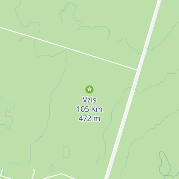 Map of Vzis 105 Km