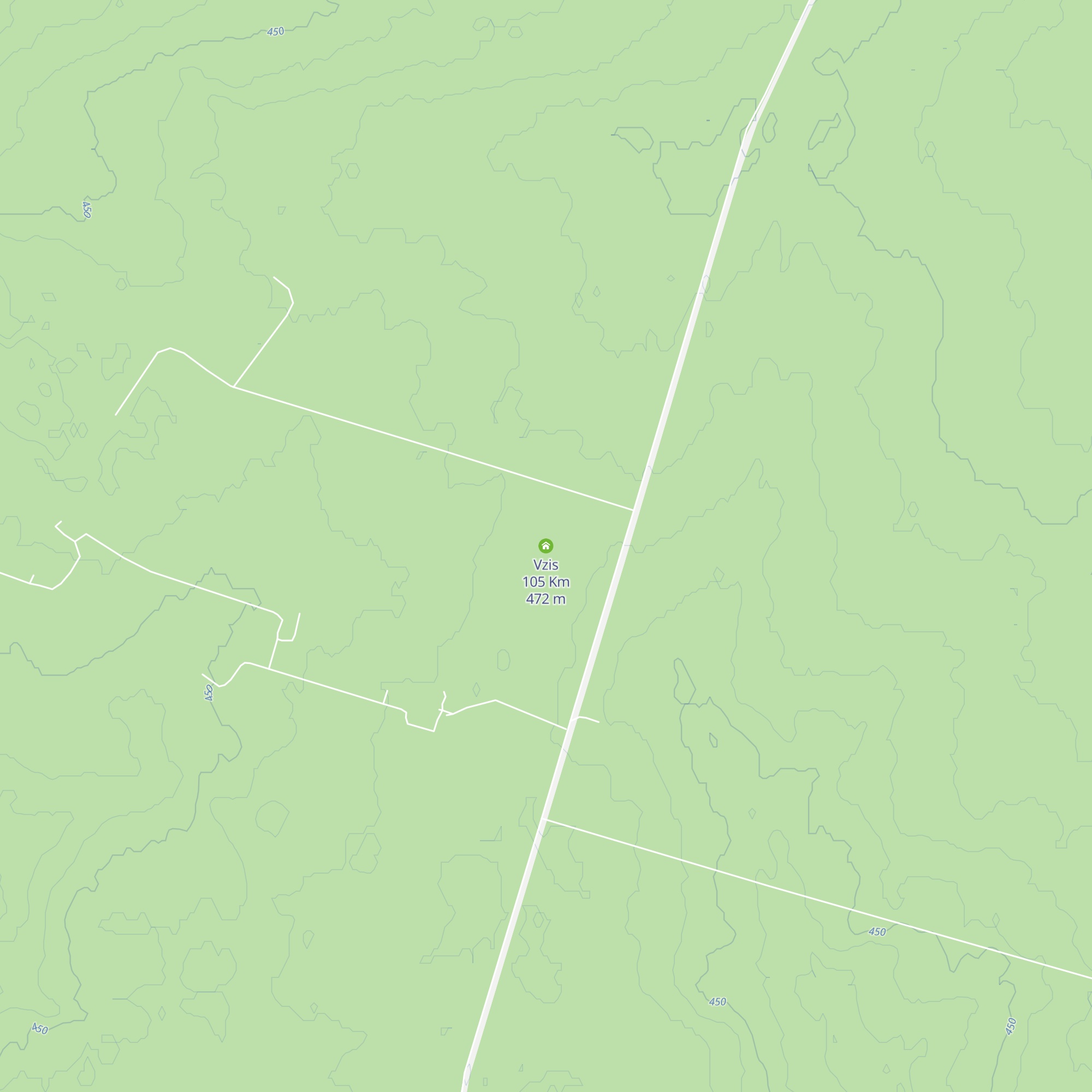 Vzis 105 Km map